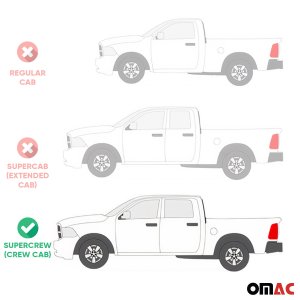 Ford Ranger Floor Mats - Omac - El Toro Rubber - Black - '19-'22